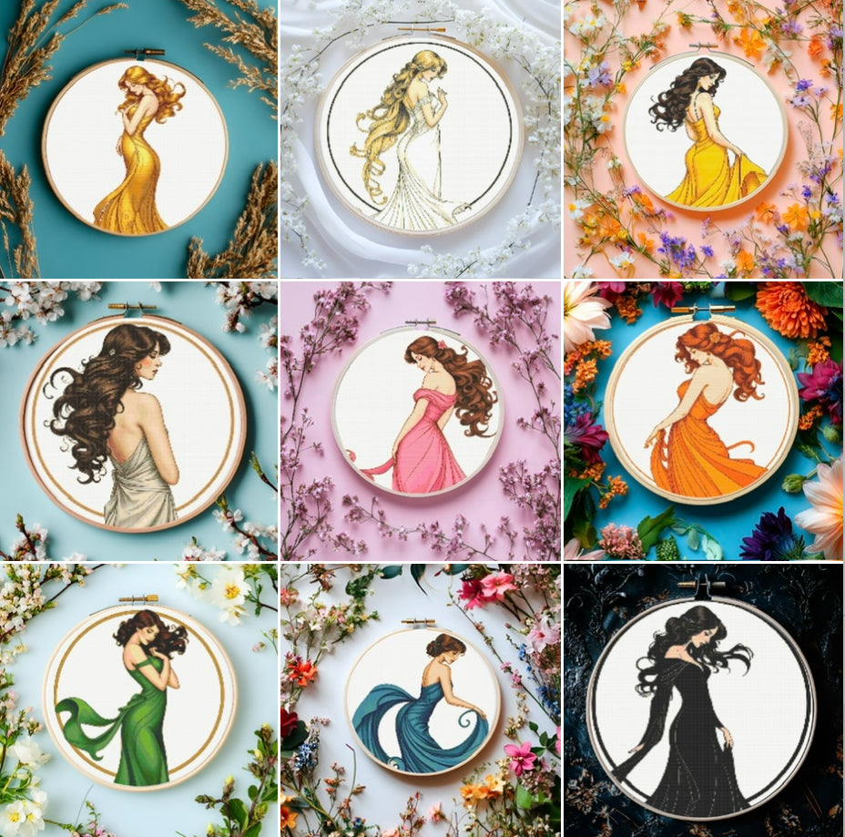 Art Nouveau Hoops