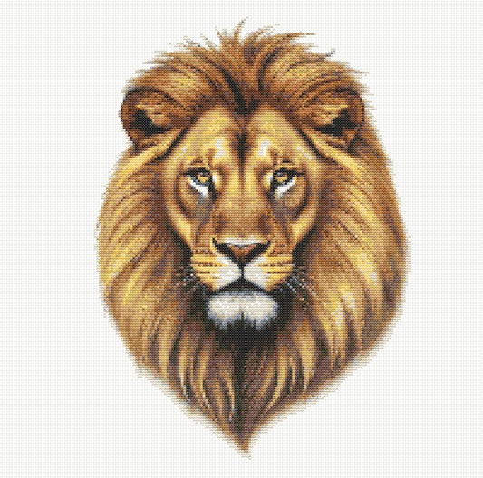 Lion Portrait PDF Pattern | Embroidery Cross Stitch Pattern Download | Stitching | Embroidery Kits | Stitch Design | Embroidery Stitches | PDF Pattern